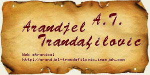 Aranđel Trandafilović vizit kartica